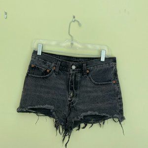 Levi black jean shorts